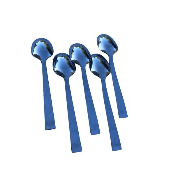 Wallace Soup Dinner Spoons MANHATTEN‎ 18/8 Stainless Steel Flatwear 7.75" Lot 5 - Picture 3 of 5